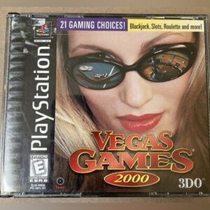 Share Vegas Games 2000 (Sony PlayStation 1, PS1 1999). Tested and Works